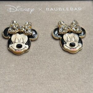 NWT Disney X BaubleBar Minnie Mouse Earrings